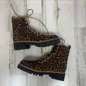 Leopard Boots Marc Fisher New